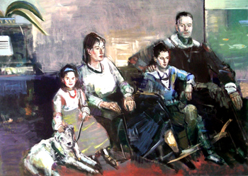 Familienbild I, 2005, Acryl/ Lwd, 